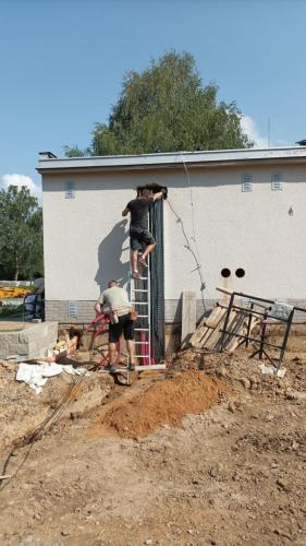 Clementas Mlékovice - nová kotelna, vnější instalace